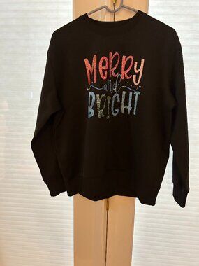 Merry And Bright Sweatshirt-Size Large